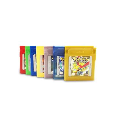 China Ready To Ship USA Version Game Boy GBC Trading Cards Green Blue Silver Crystal Video Games Red Yellow Gold 6.5X7.3X1.4cm for sale