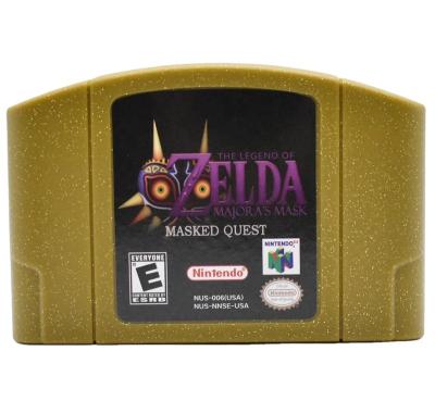 China Hot Sale USA NTSC Version Zelda Majora's Mask 64 Bit Game Cartridge Shell Legend Gold For The Legend of Zelda Majora's Mask n64 for sale