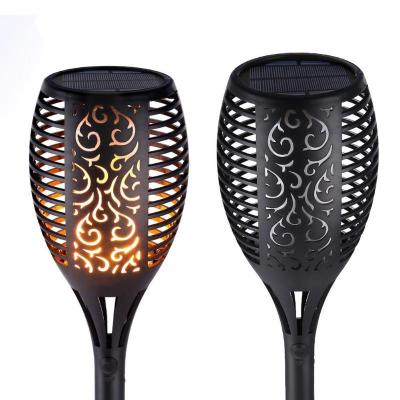 China Outdoor Waterproof Solar Garden Garden Lights Solar Powered LED Flame Lights Flambé Torch Light Flashing for sale