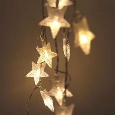 China Wholesale Led Bulb Star Shaped Christmas Lights LED String Star Fairy Lights 10m 20m for sale