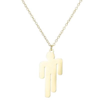 China Fashion Billie Eilish Pendant Necklace Chain High Quality Stainless Steel Necklace Personalized Gifts for sale