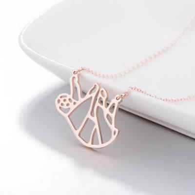 China Jewelry Origami Cute Gold Necklace CLASSIC inspired stainless steel animal jewelry for women necklaces jewelry for sale