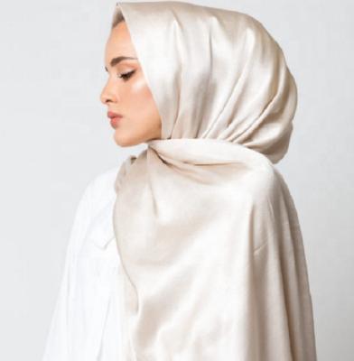 China 30 Color Matte Satin Soft Women Wholesale Muslim Shawl Normal 2022 Hot Selling High Quality Solid Hijab Shawl Scarf for sale