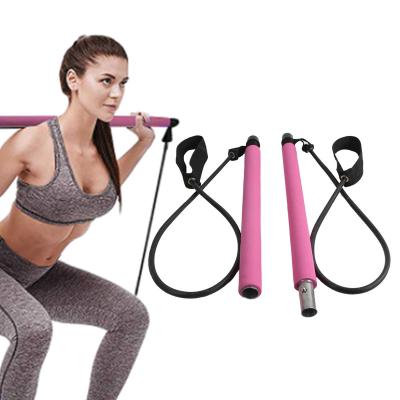 China Adjustable Portable Pilates Home Gym Bodybuilding Yoga Exercise Bars Pilates Sticks for sale