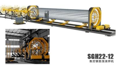 중국 21KW Hydraulic Rollers Pile Cage Welding Machine High Concentricity 판매용