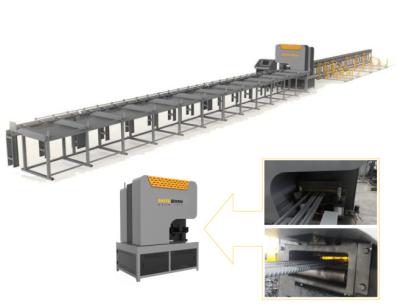 Китай Автоматическая реберная резная линия с управлением CNC PLC 100 тонн Резные машины продается