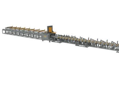 China Innovativer Breite 500mm automatischer hydraulischer Rebar-scherende Linie 100m/Min CNC zu verkaufen