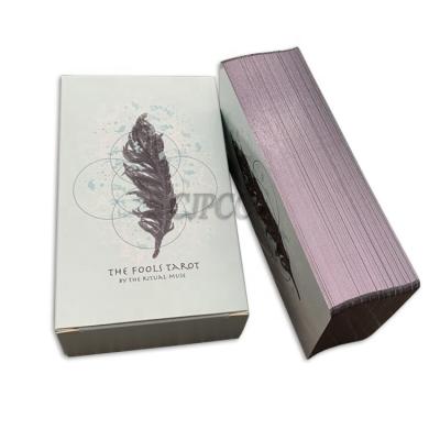 China Plastic Paper Custom Printing Oracle Cards Tarot Cards Foil Silver Affirmation Box for sale