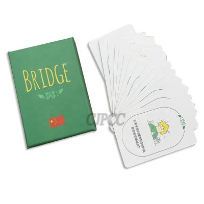 China Paper / Plastic Custom All Kinds Game Printing Deck Chinese Learning Cards for sale