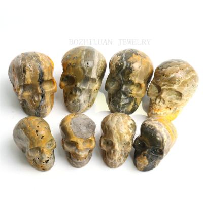 China Main China Crystal Skulls Bumblebees Jasper Stone Hand Carved Crystal Craft for Home Ornaments for sale