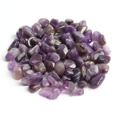 China China Natural Amethyst Crystal Gravel Tumbled Stone Healing Stones For Home Decoration for sale