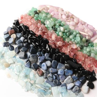 China China polished crystal gravel rose quartz amethyst loose gravel crystal chip stone for decoration for sale