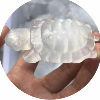 China China Handmade White Tortoise Natural Selenite Crystal Animal Carving Crafts For Decor Gift for sale