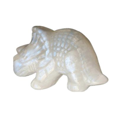 China China Hand Carved Craft Crystal Moonstone Carving Triceratops Pendant Healing Accessories For Jewelry for sale