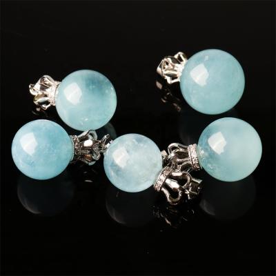 China China Wholesale Mini Pearl Quartz Crystal Handmade Green Blue Green Pendant Necklace For Women Gift for sale