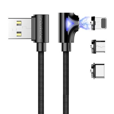 China L Shape 2A With LED Light Magnetic Charging Cable For iPhone FLOVEME USB Phone Cable YXF139946 for sale