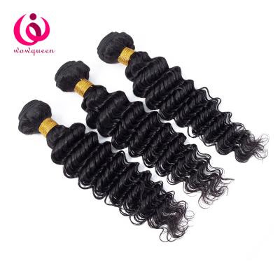 China Wholesale Original Pure Natural Alibaba Human Hair 9A 10A 11A Henan wowqueen Man Virgin Brazilian Deep Unprocessed Unprocessed Bundles Woman Hair Double Weft for sale