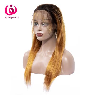 China wholesale most popular virgin brazilian hair 1B 30 color ombre good quality straight lace wig full lace wig with baby hair medium small following customer request for sale