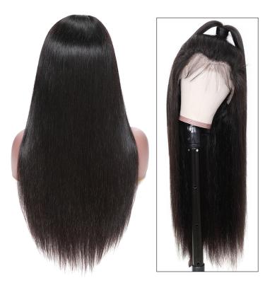 China Can be changed the design to any texture as you like Cuticle Aligned Remy Virgin Hair 13x4 Lace Frontal Wigs Pre Plucked Brazilian Straight Hairline Lace Frontal Wig for sale