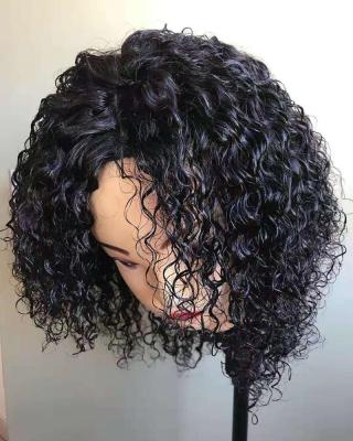 China Can be changed the design to any texture as you like Wholesale 100%Cuticle Aligned 13*4 Lace Front Bob Wigs Full Curly Curly Virgin Brazilian Human Hair Thick Thick Wigs For Black Woman for sale