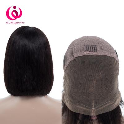 China Can be changed the design to any texture as you like 10inch remy cuticle aligned virgin indian hair short full lace lead wigs bob wigs for african american for sale