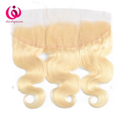 China Can be changed the design to any texture as you like big best quality cheap brazilian virgin hair 613 blonde hair bundles body wave 13*4 lace closure big stock factory direct for sale