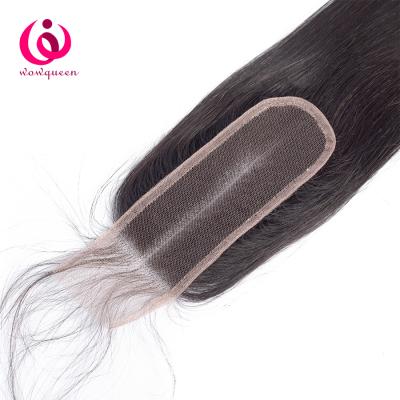 China Can be changed the design to any texture as you like Human Hair Wholesalers Virgin Hair Kim K 2x6 Lace Closure For Black Woman Medium Straight Part In Stock for sale