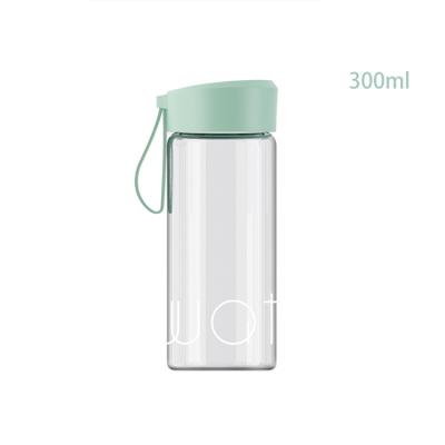 China Simple Korean creative portable glass water cup couples fashion water bottle thermal cup for sale