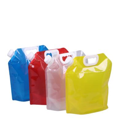 China Sustainable Outdoor Portable 5L And 10L Emergency Water Bag Folding Water Container for sale