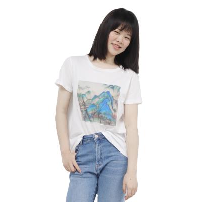 China 2021 Simple And Lightweight Anti-wrinkle Plus Size Womens Clothing Designer Women White T-Shirt for sale