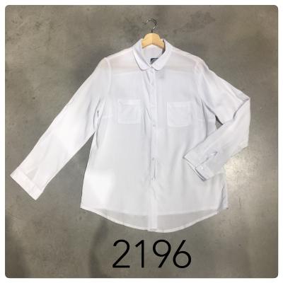 China Autumn Winter Breathable Shirts For Women White Pink Collar Shirt Long Sleeve Purple Blue Squishy Blouse Tops Fashionable Women Clothing for sale