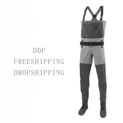 China custom logo hisea unisex neoplan waders freeshipping fishing breathable neoprene resp 5 layers patagoniaing process gear for sale