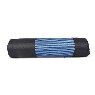 China Eco-Friendly Adjustable Portable Black Gym Yoga Band Storage PVC Rope Material Breathable Bags Mat Bag Mesh Bags Sport for sale