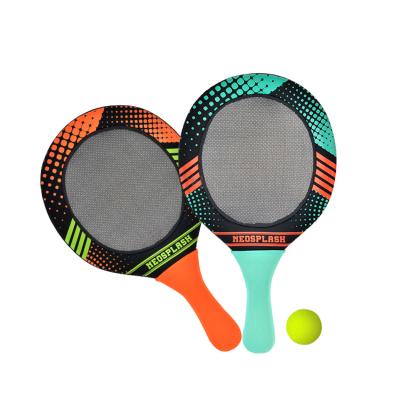 China 2MM+PP neoprene frame outdoor swim tennis sport neoprene beach tennis racket paddle set for kids for sale