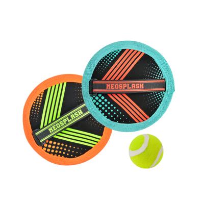 China Play In Neoprene Outdoor Family Toys Catch Ball Set Throw Play Set Hook Ball Set Logo Back Yard Beach Sports Customized Dia.7inch for sale