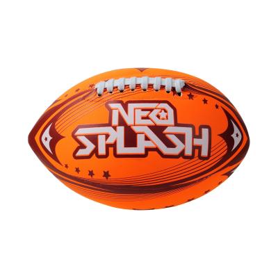 China Custom Neoprene Wholesale Logo Rugby Ball Mini American Football Color Neoprene Rugby Ball for sale