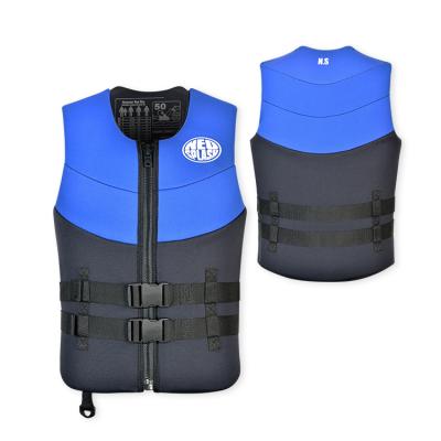 China Neoprene+EPE Foam Life Jacket Neoprene Foam Swim Float Vest Beach Outdoor Watersports Customized Life Vest for sale