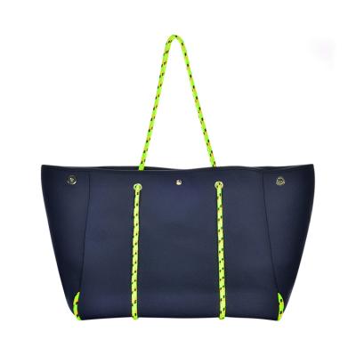 China Beach Accessories Ladies Handbags Neoprene Beach Handbag Yoga Eco-friendly Handbag For Lady And Girl for sale