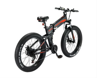 China Hot Selling EU Aluminum Warehouse US Aluminum CE 500W 48V High Performance Electric Bike 10AH 26inch Fat Tire Folding Electric Bicycle for sale