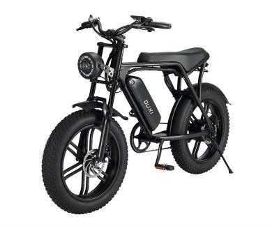 China Fat Tire Dirt Ebike Snow Ebike 48v 750w Full Suspension Steel Bike Electric Bicycle for sale