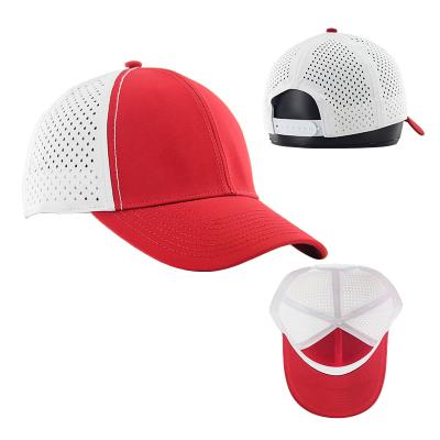 China breathable & Waterproof Custom Design White Two Tone Mesh Curve Bill Distressed Trucker Baseball Cap With Adjustable Buckle for sale