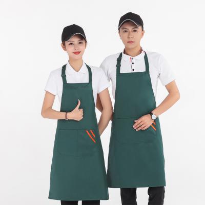 China SANITARY Custom Printed Disposable Kitchen Cooking Stylist Work Apron With Tool Pockets for sale