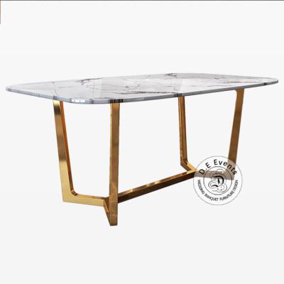 China New model (the other) of dining table set adjustable luxury marble dining table for sale