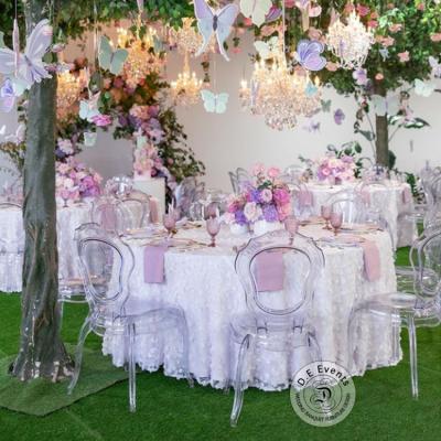 China (Other)Adjustable Modern Armless Acrylic Wedding Dining Chair Stackable Restaurant Plastic Transparent Chair for sale