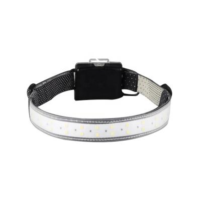 China Outdoor Camping Emergency LED Strip Head Lamp Light Belt Headlight Battery Operated Head Strap for sale