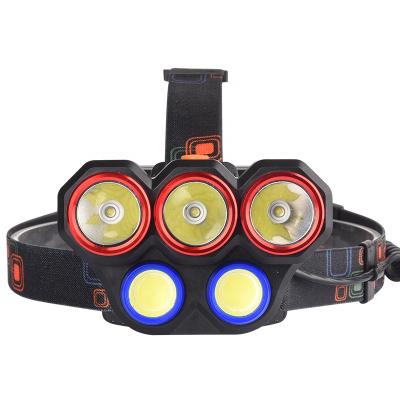 China Wholesale Camper 600 Lumen Long Range Head Lamp 5 LED Headlight High Bright Headlight for sale