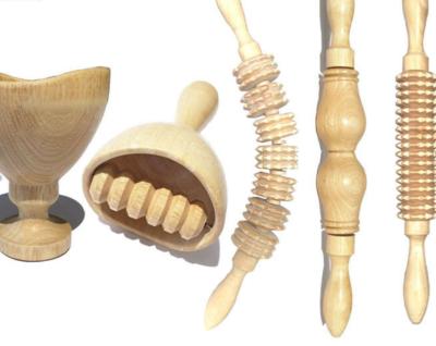 China Maderoterapia body set therapy tools wooden body roller and masagger cupping massager body for sale