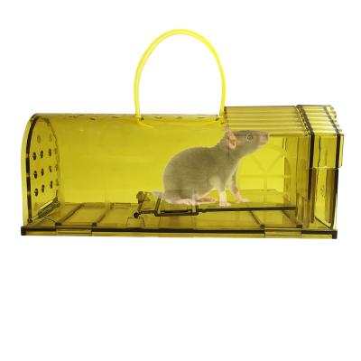 China 2021Fast Hook Disposable Bait Hamster Mouse Trap Non Poison Plastic Smart Cage Small Animal Live Cage Mouse Trap ABS Mouse Trap for sale