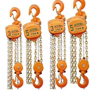 中国 Construction site lifter 1ton, 2ton, 3 ton VITAL Manual Chain Hoist Block and 5 ton VT Block Chain Pulley Chain Block 販売のため