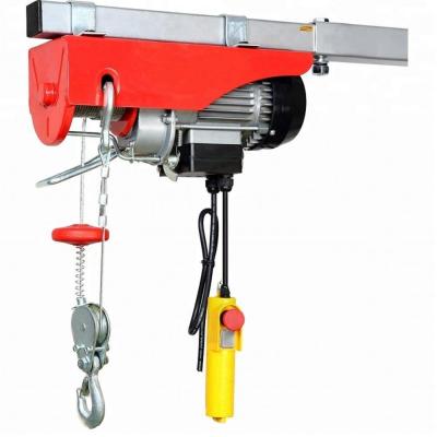 中国 Construction site mini electric pusher 110v/220V PA wire rope hoist 800kg PA800 electric hoist winch 販売のため